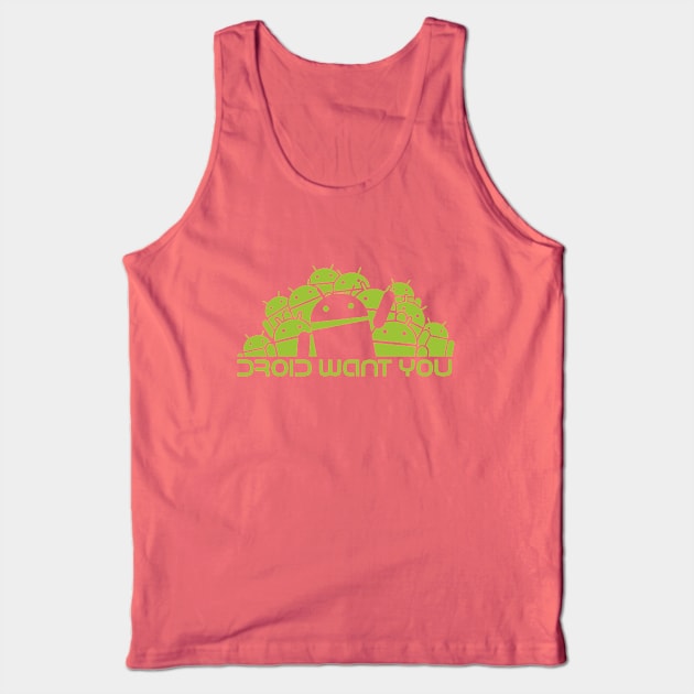 Droid Group want You (green) Tank Top by hardwear